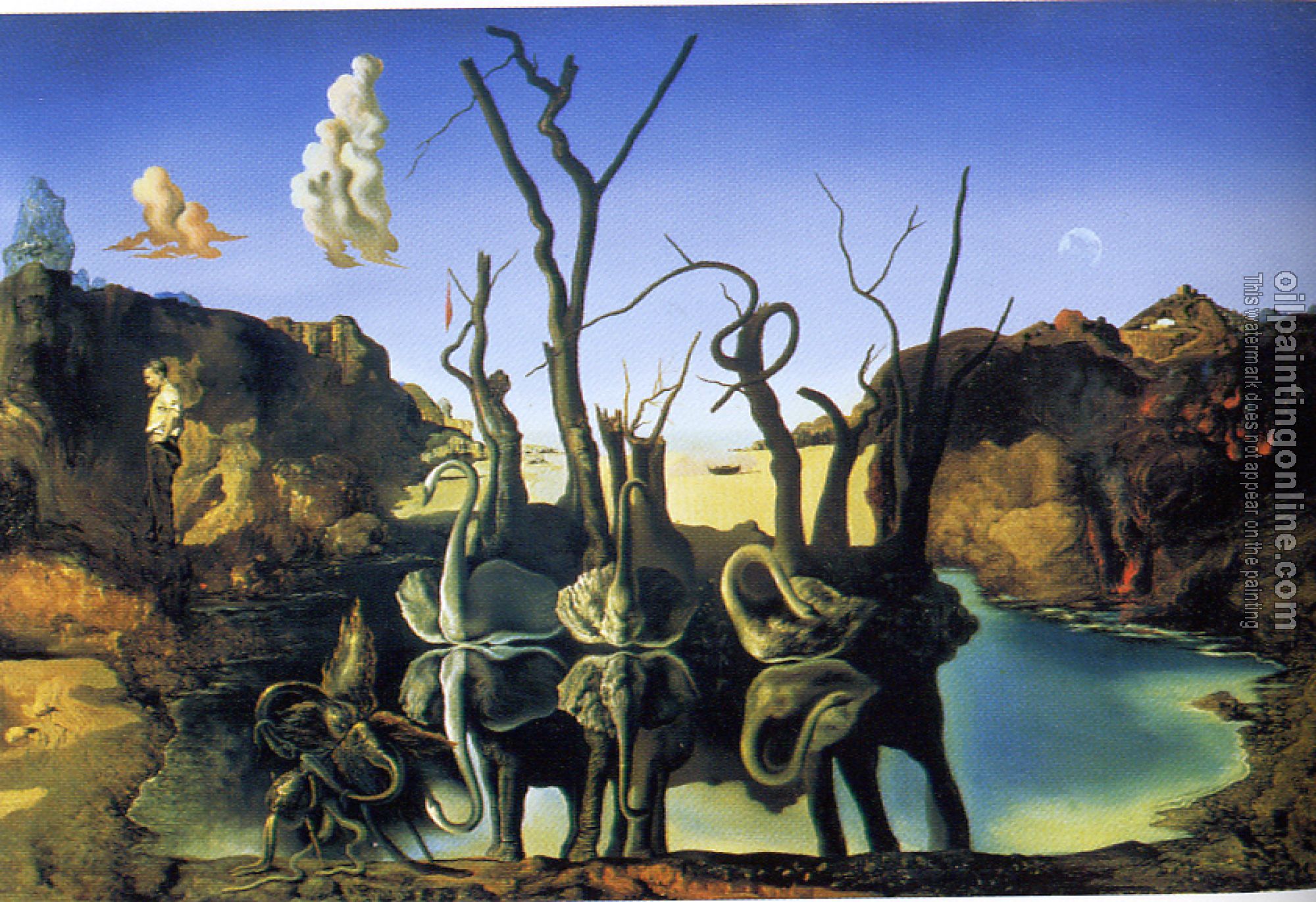 Dali, Salvador - Swans Reflecting Elephants